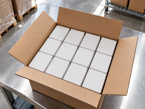 Case pack carton of retail-ready product boxes