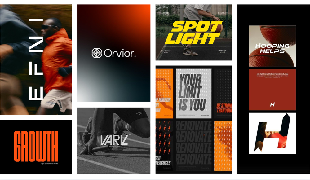 high-contrast and energetic