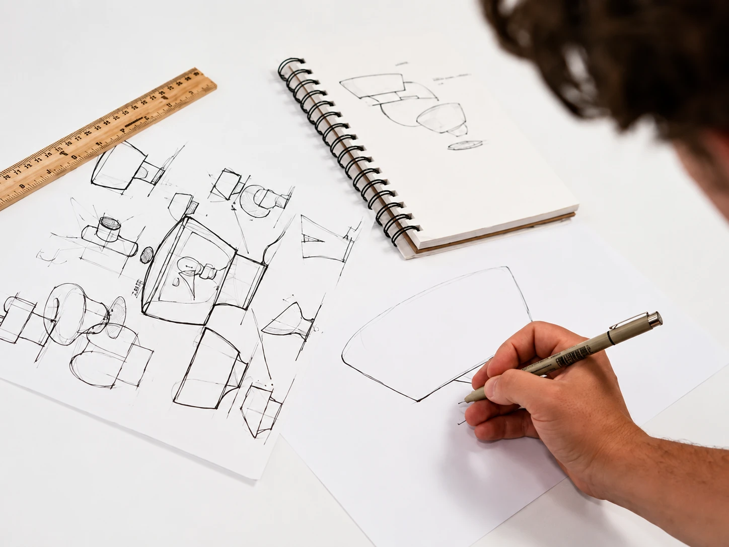 Sketching and Ideation at the 52Launch product design studio